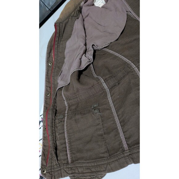 Free People Follow Your Heart Cargo Jacket Printed Linen Blend Sleeves Boho - Picture 6 of 10